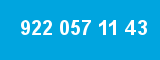 922 057 11 43 922 057 11 43